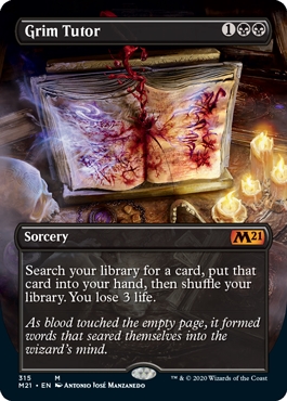 🔥 Grim Tutor Magic Core Set 2021 Alternate Art